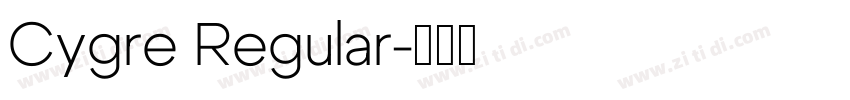 Cygre Regular字体转换